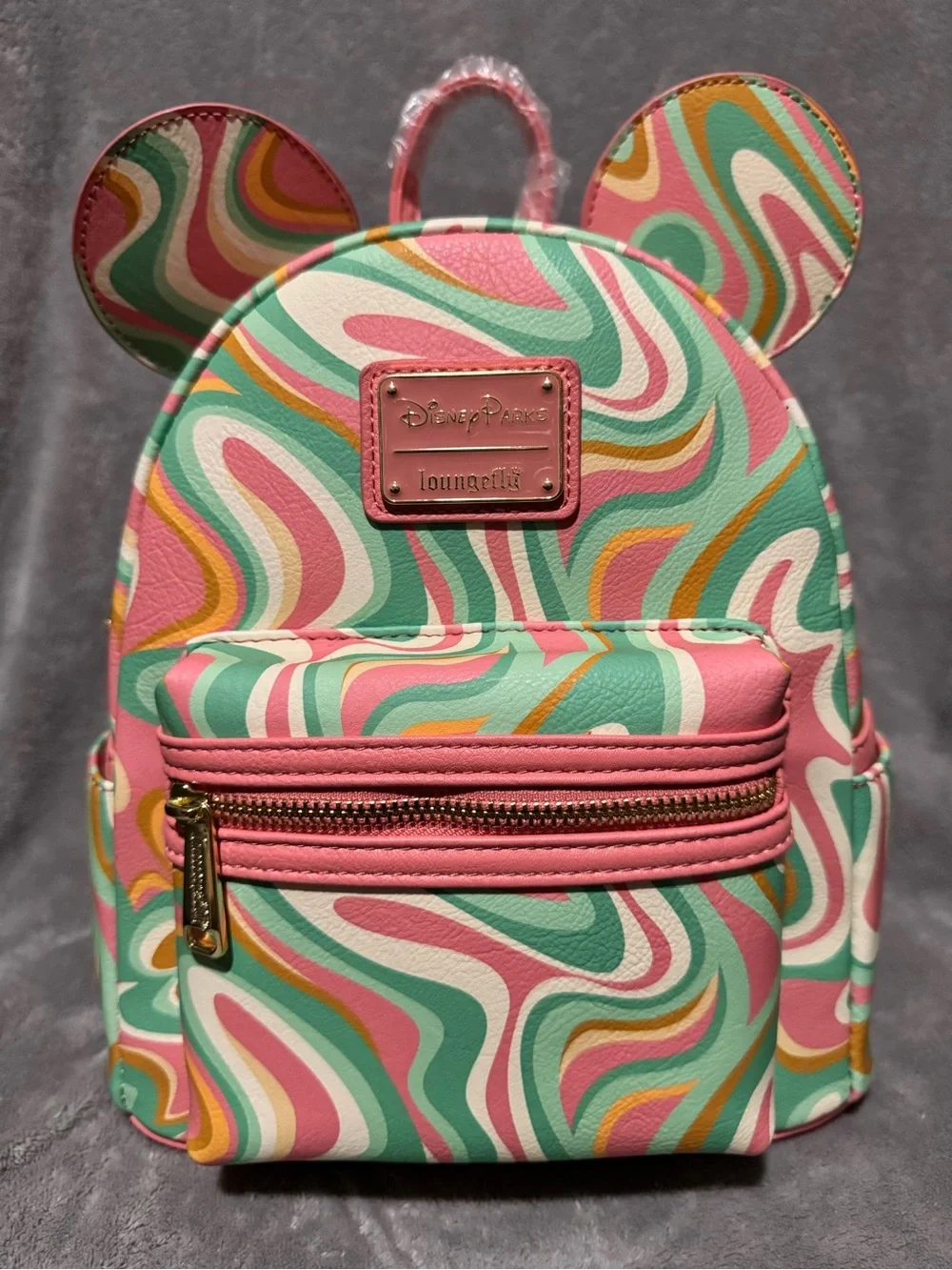 Loungefly Disney Parks Mickey Mouse Swirl Mini Backpack